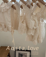 ［Aosta］Lace Open Vest