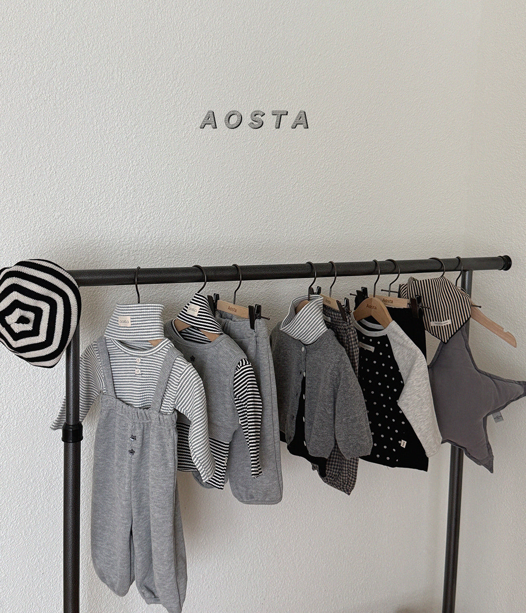 ［Aosta］Cookie Stripe Headband