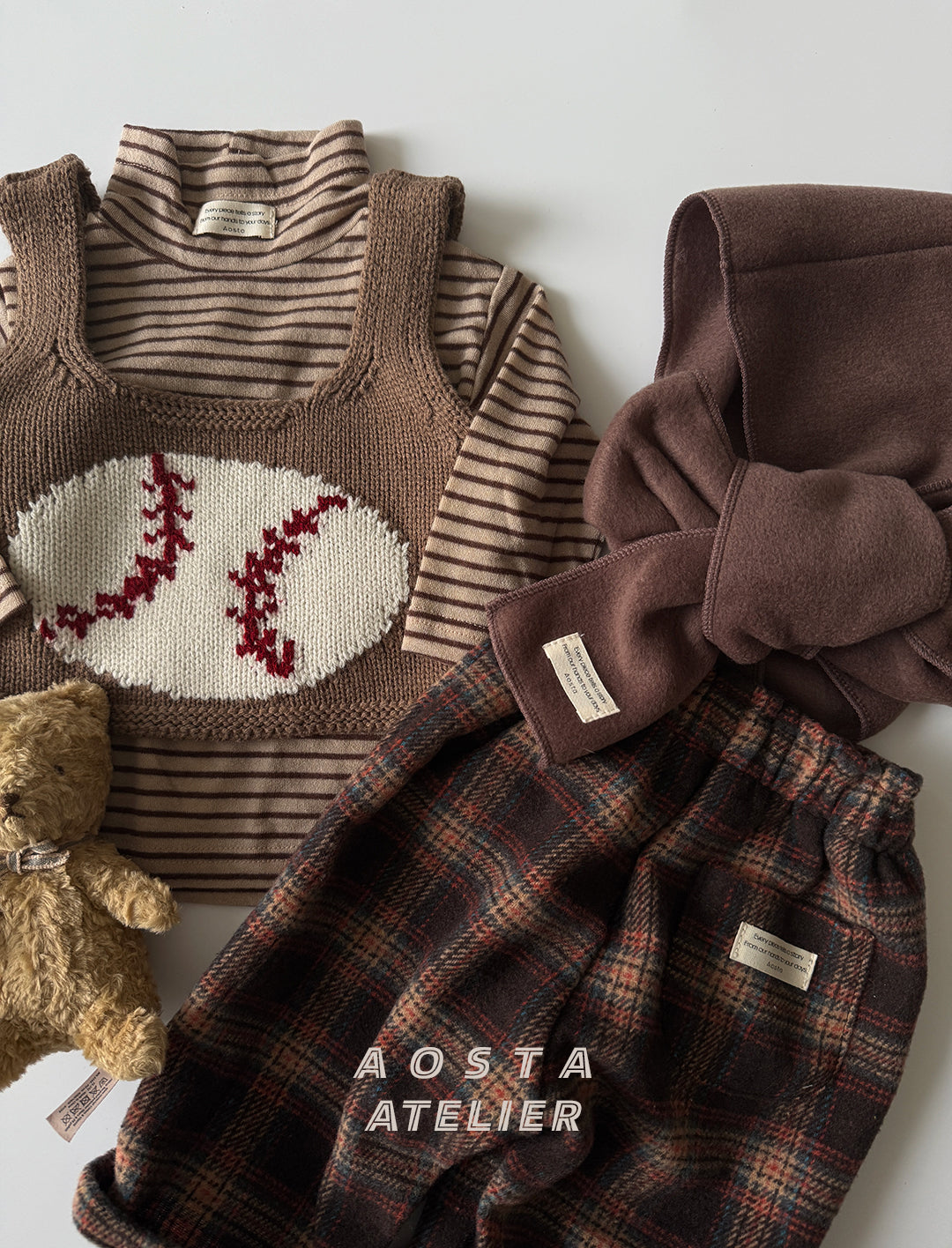 ［Aosta］Check pants