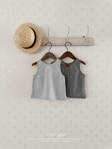 Muse check sleeveless blouse