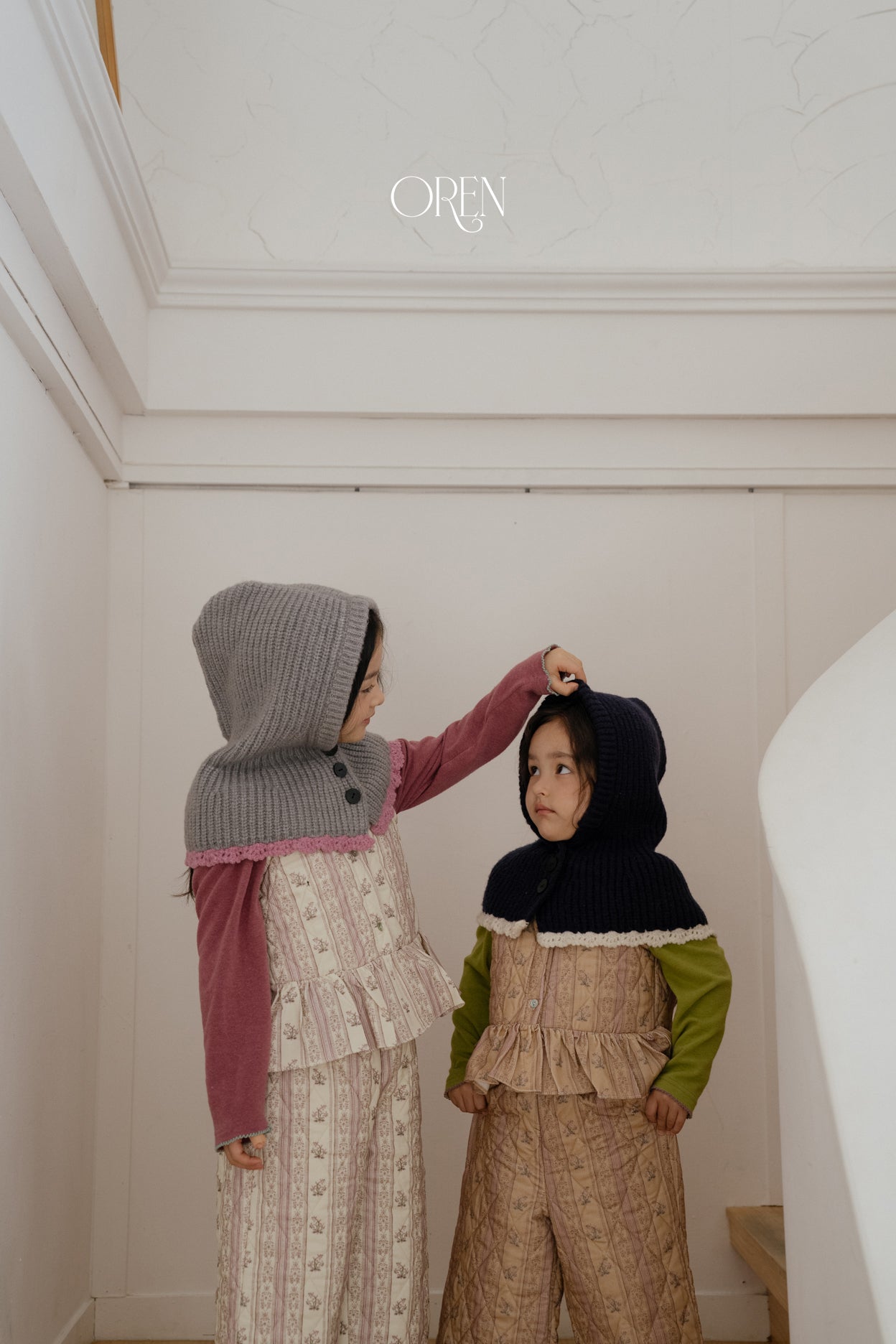 [OREN] Coloralion cape balaclava(kids&adult)