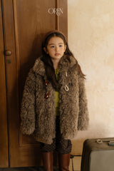 [OREN] Berni toggle fur jacket