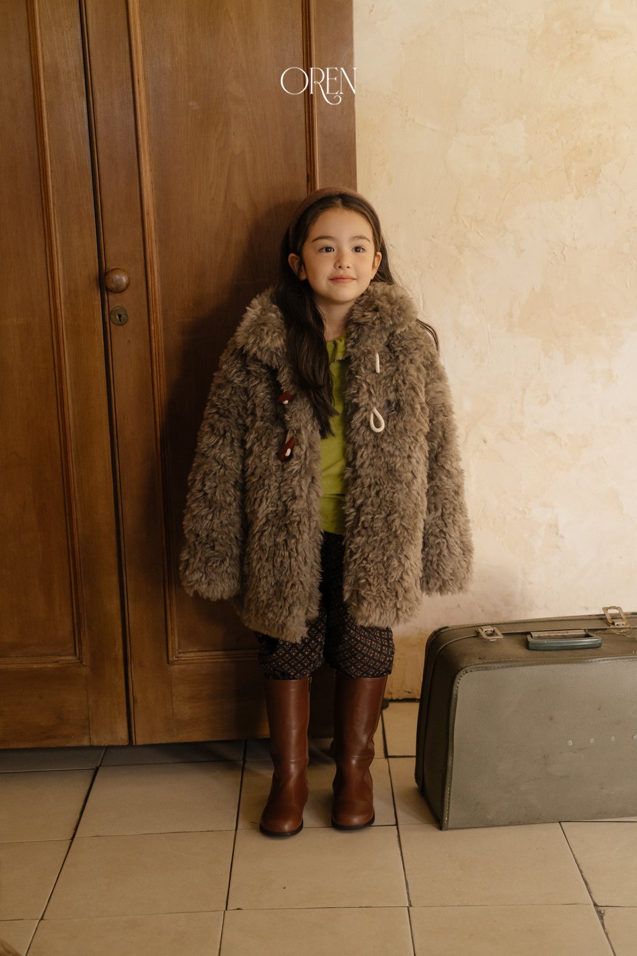 [OREN] Berni toggle fur jacket