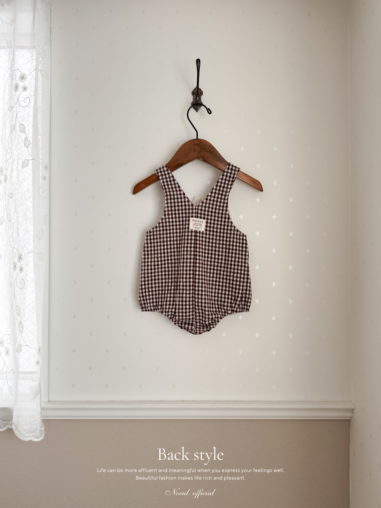 Petit lace suspender suit