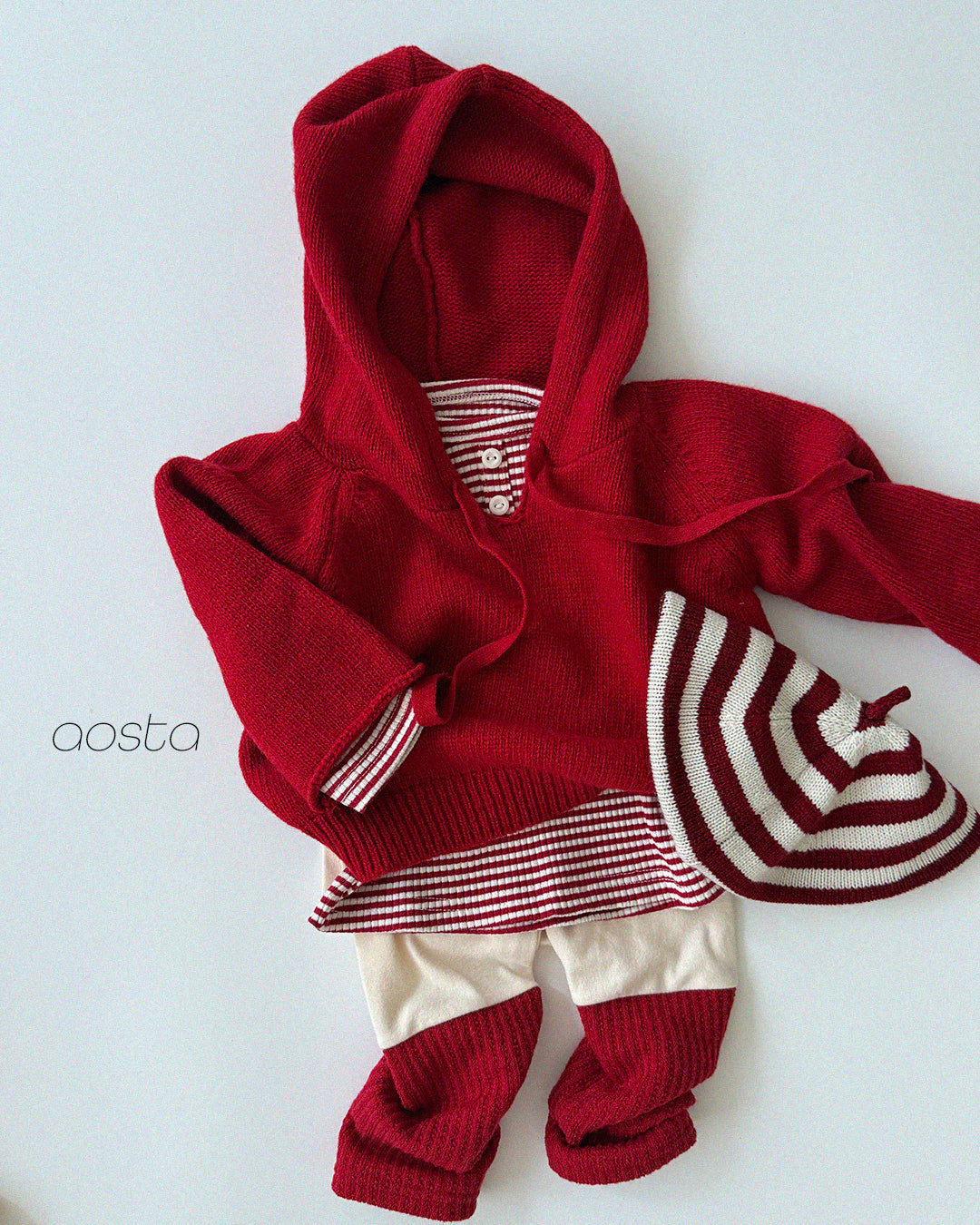 ［Aosta］Knit Cookie Beret