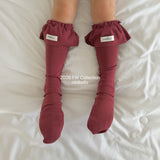［ninibello］Frill knee socks