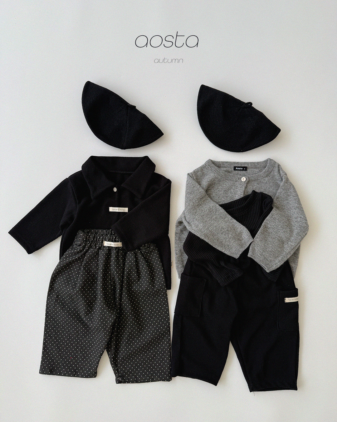 ［Aosta］Mulmul Collar Tee