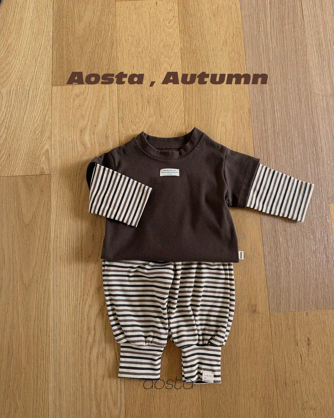 ［Aosta］Crayon Layered Tee
