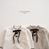 ［anggo］Latte ribbon tops