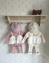 ［Aosta］Fur open vest