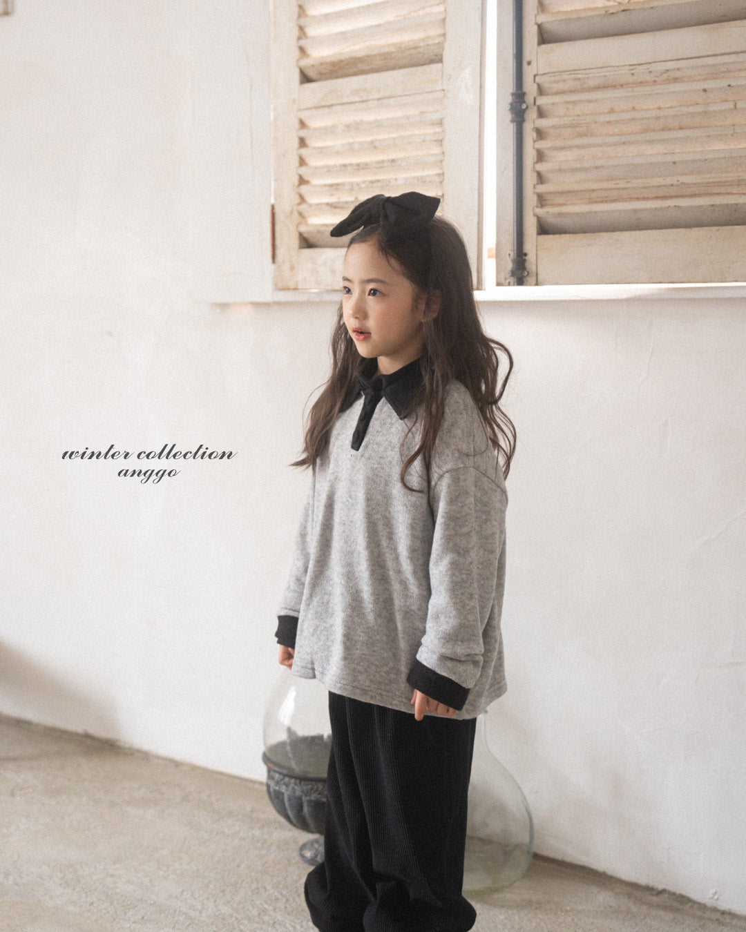 ［anggo］Choco chip collar tops