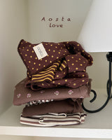 ［Aosta］Love Flower Pants