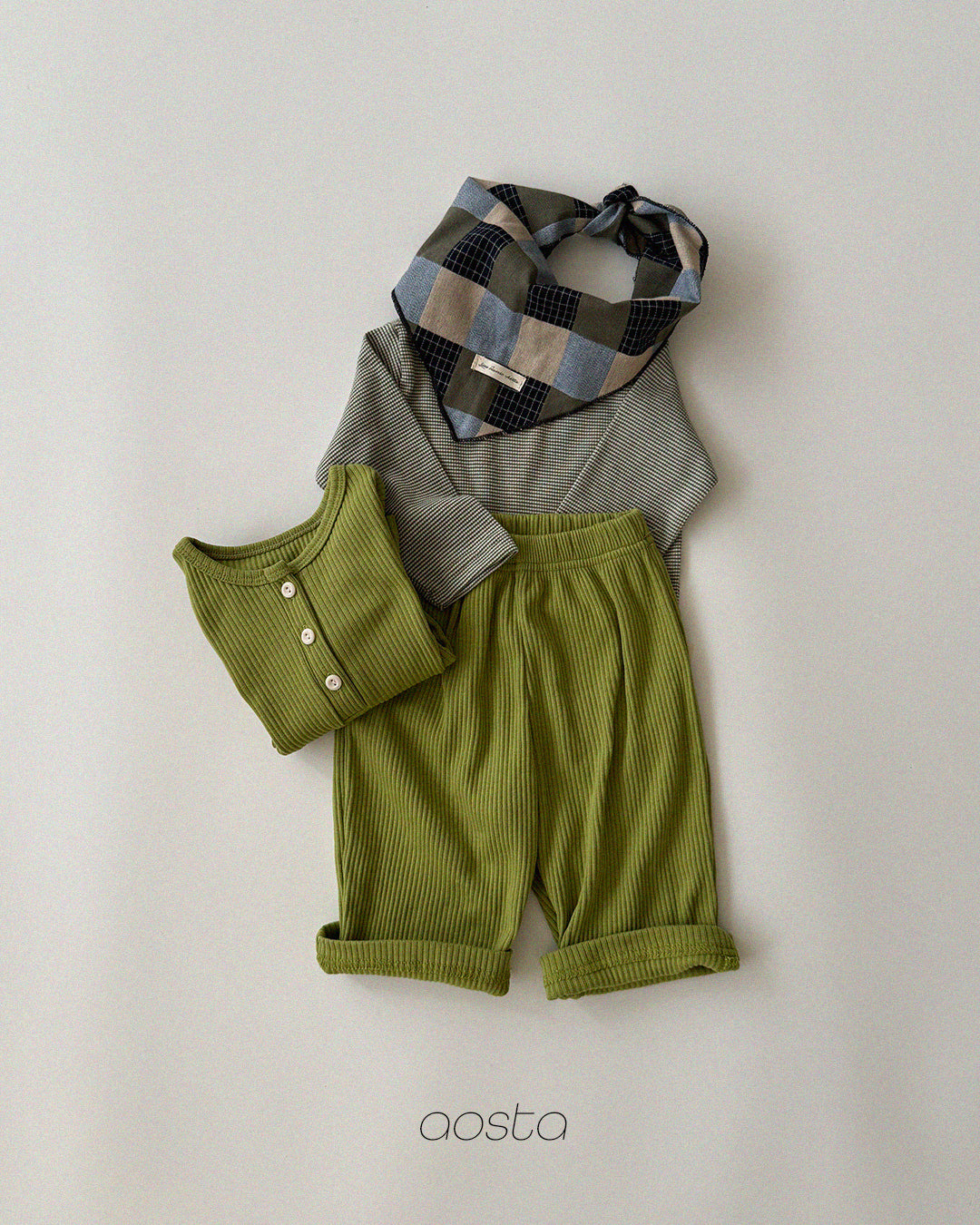［Aosta］Butter Button Tee