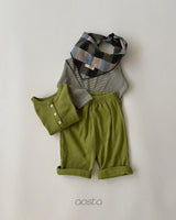 ［Aosta］Butter Button Tee
