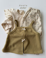 ［Aosta］Love Flower Pants