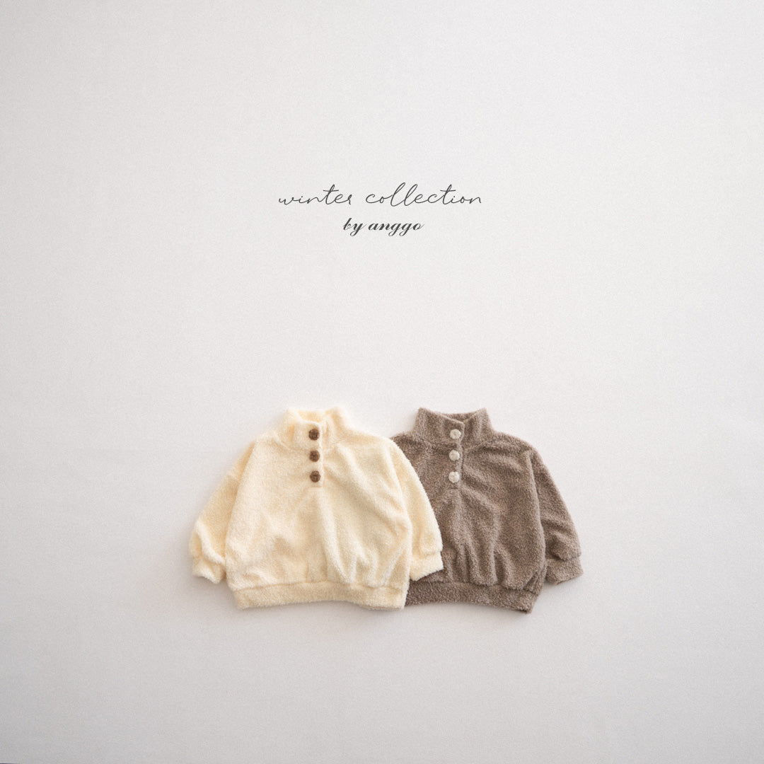 ［anggo］Cream button tops