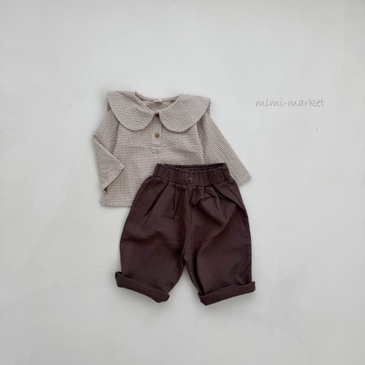 ［mimi market］Pintuck pants