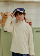 [whitesketchbook] Peach bottleneck rib tee