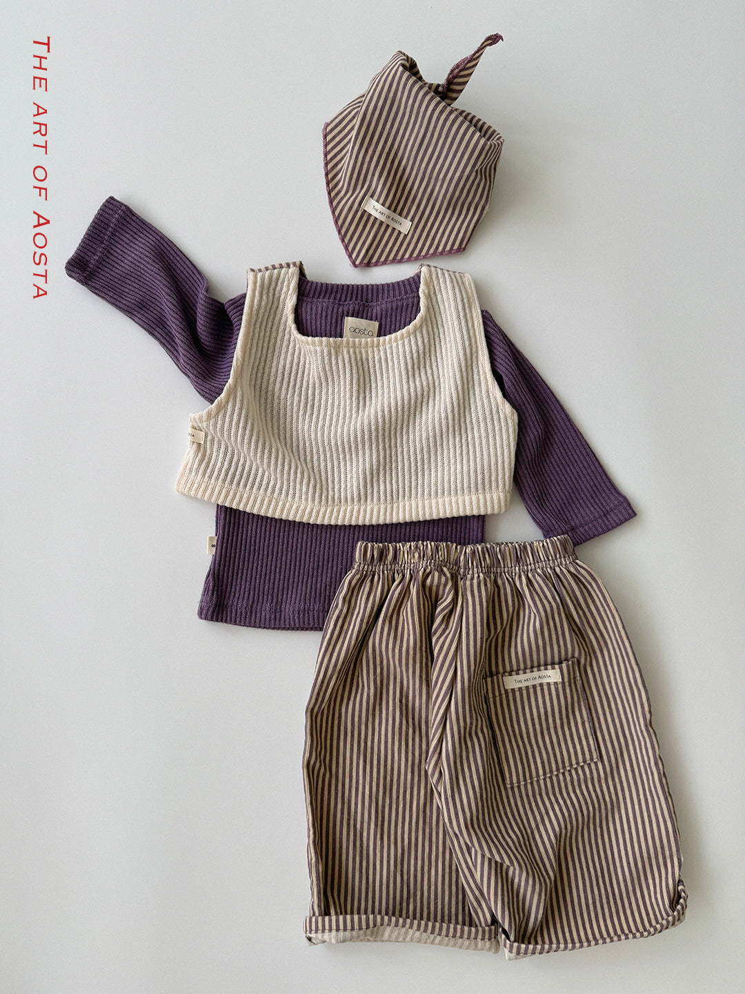 ［Aosta］Louis Stripe Pants