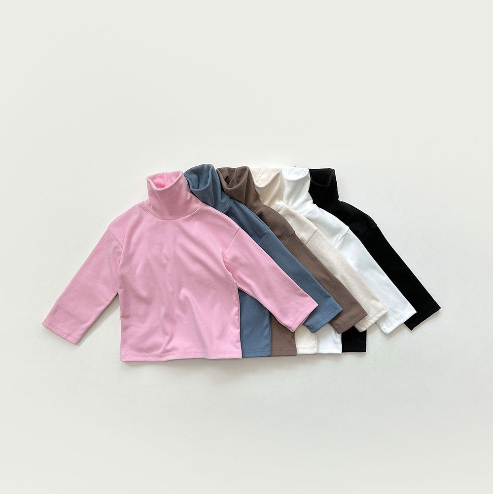 [whitesketchbook] Peach bottleneck rib tee