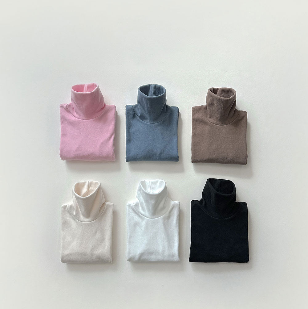[whitesketchbook] Peach bottleneck rib tee
