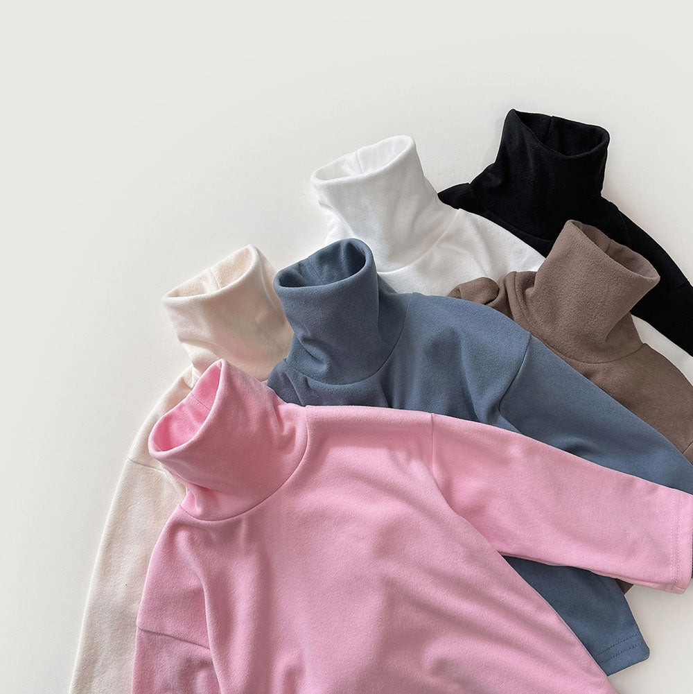 [whitesketchbook] Peach bottleneck rib tee