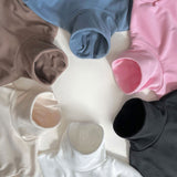 [whitesketchbook] Peach bottleneck rib tee
