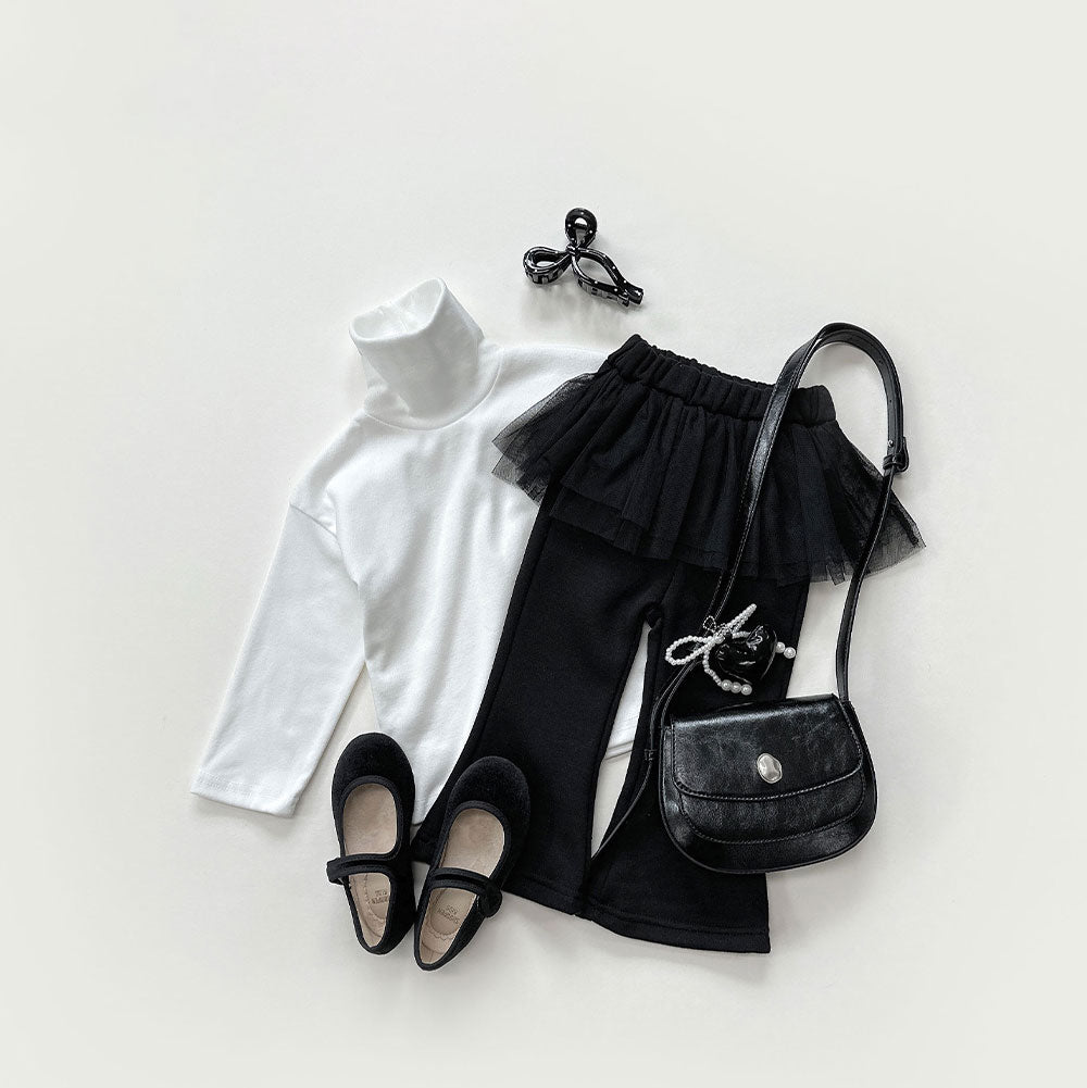 [whitesketchbook] Peach bottleneck rib tee
