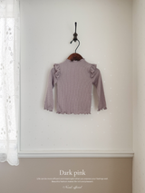 Ribbed Frill Tee