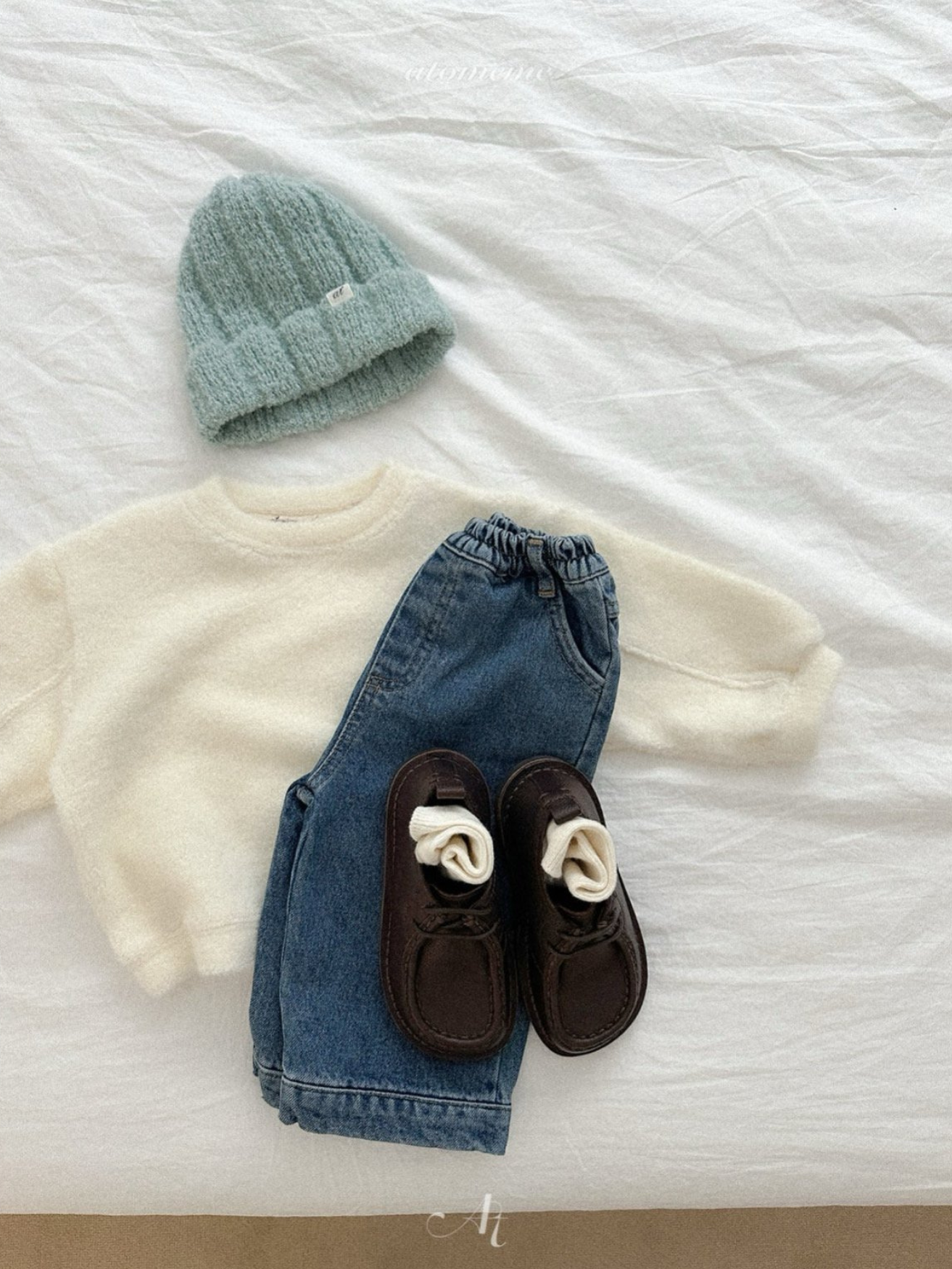 [atomeme] Half Slit Denim