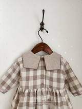 Bonbon check one-piece
