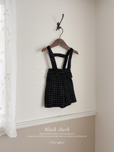 Miel check suspender pants