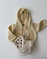 ［Aosta］Knit Cookie Hoodie