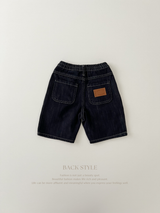 Pintuck denim pants