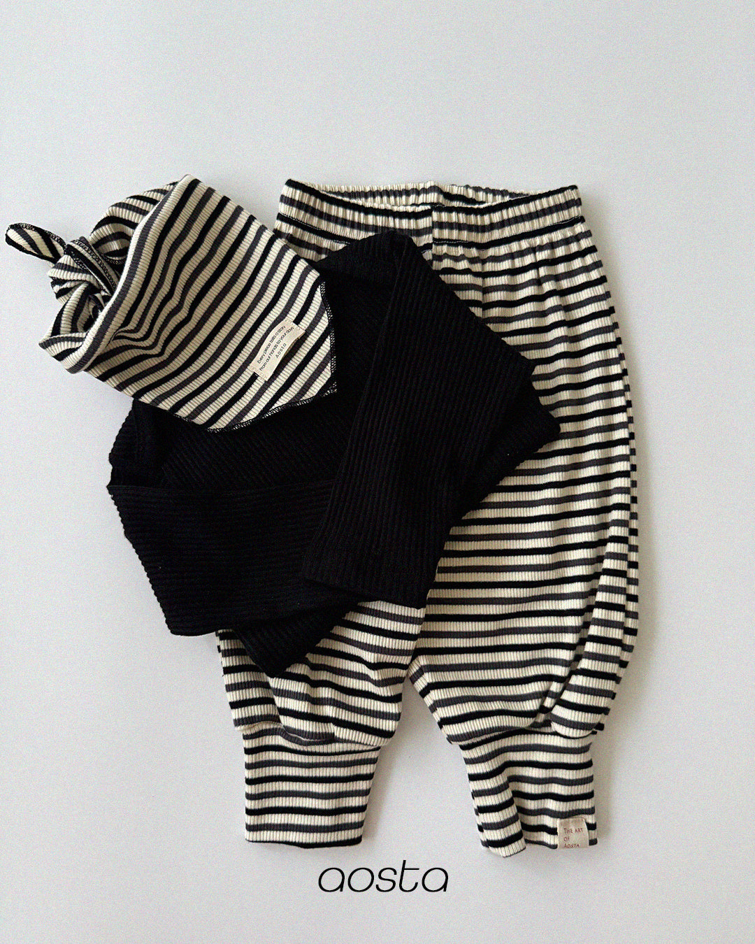 ［Aosta］Crayon Stripe Scarf