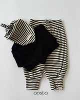 ［Aosta］Crayon Stripe Scarf