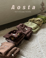 ［Aosta］Butter Button Tee
