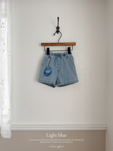 Denim short pants