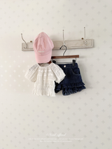 Vivi lace puff blouse