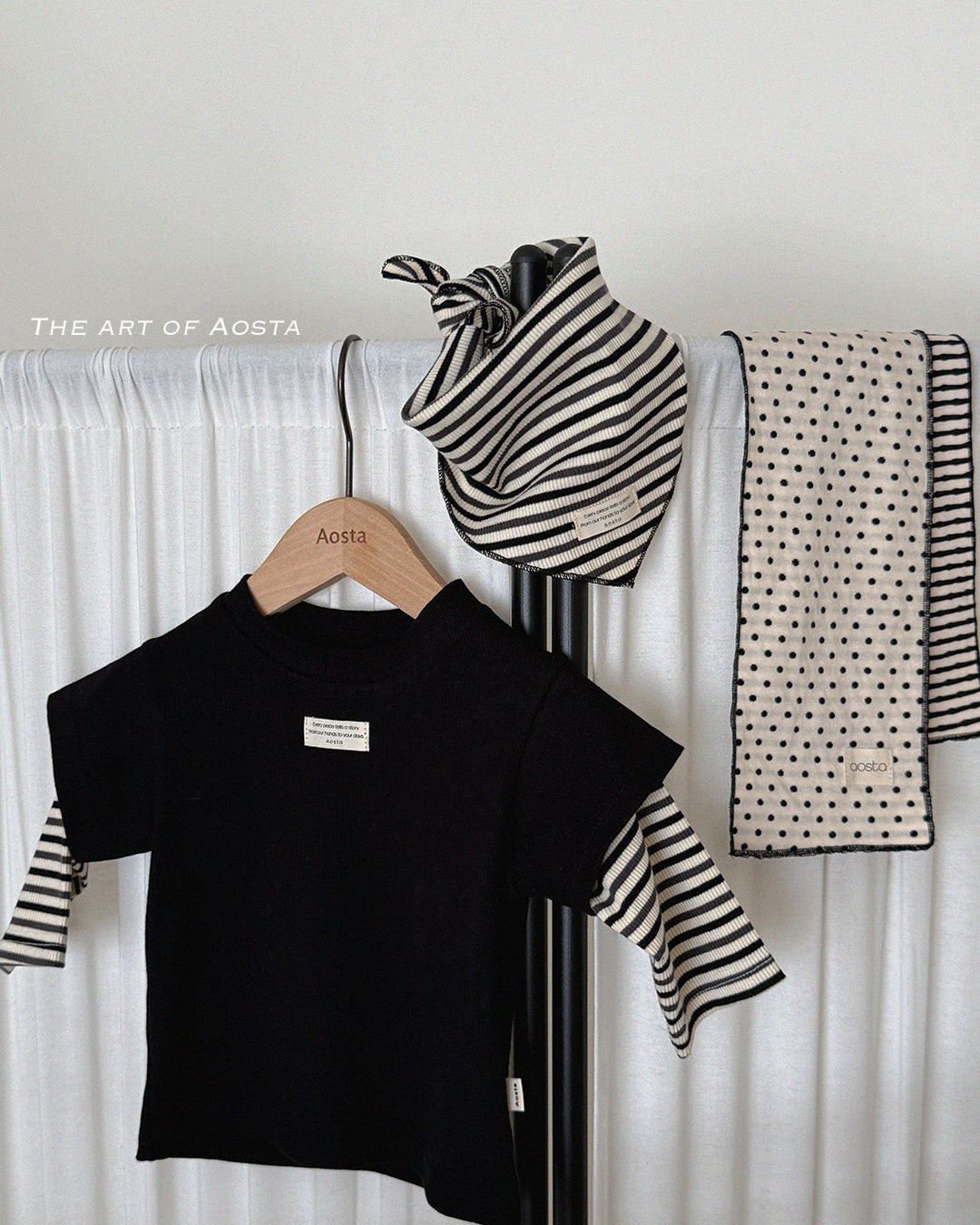 ［Aosta］Crayon Layered Tee
