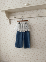 Laura lace denim pants