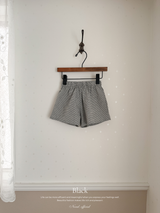 Mini check short pants