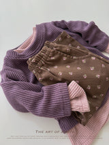 ［Aosta］Love Flower Pants