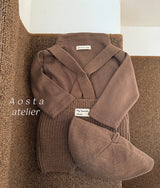 ［Aosta］Knit overalls