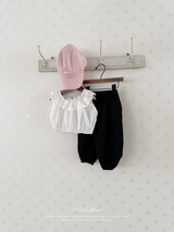 Dot crinkle jogger pants