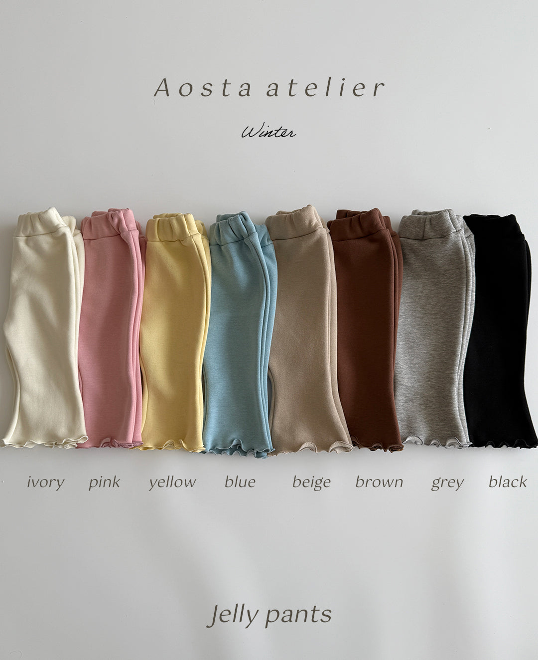 ［Aosta］Jelly pants