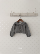 Bell check blouse