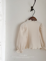 Mellow rib puff tops
