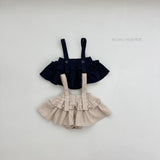 ［mimi market］Elly frill suspender skirt