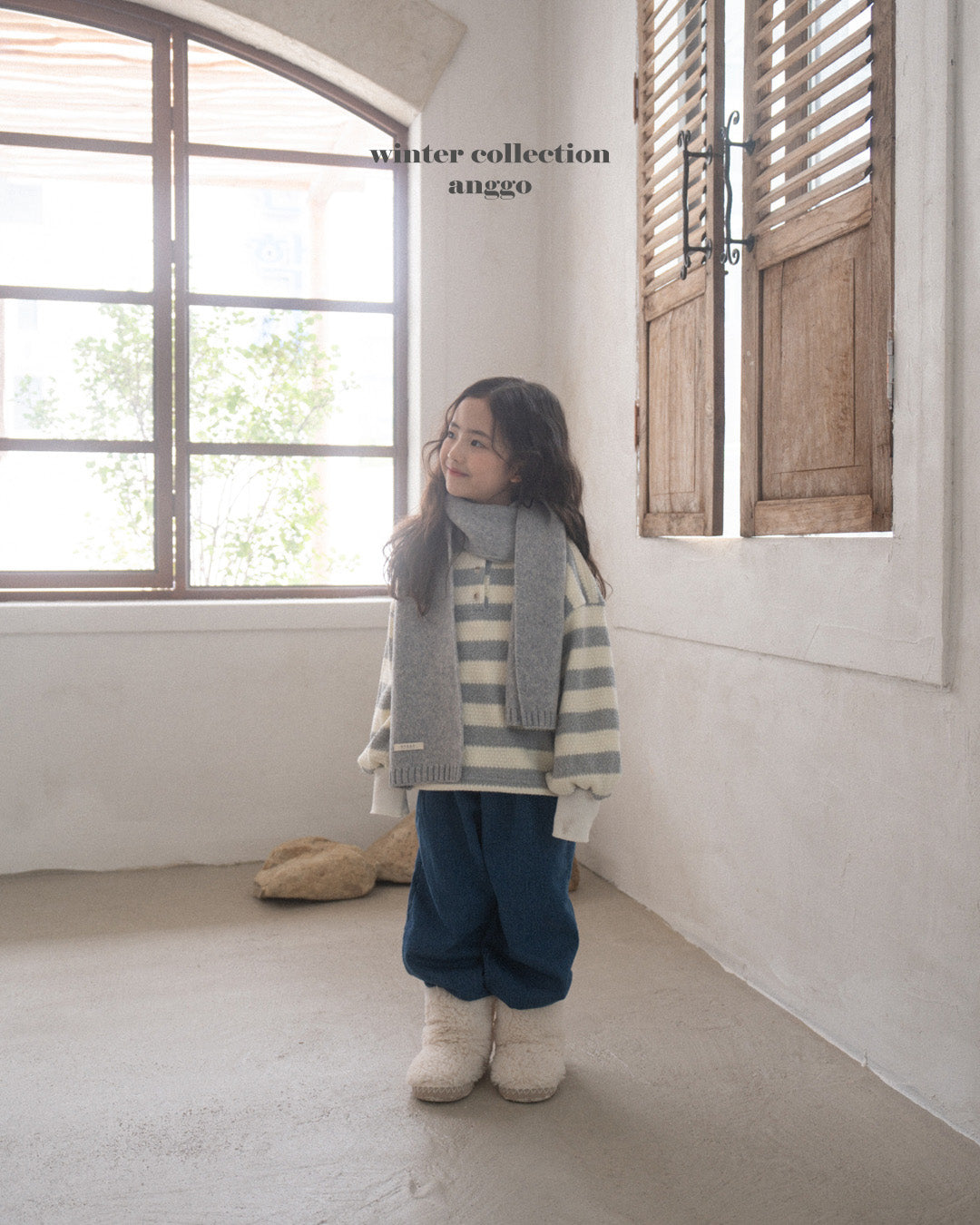 ［anggo］Pretzel stripe tops